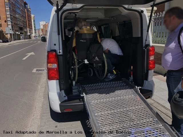 Taxi accesible de Los Corrales de Buelna a Marsella
